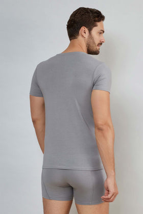Men's V-Neck Short-Sleeve Bamboo T-Shirt