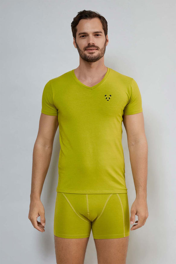 Men's Bamboo Short-Sleeve V-Neck T-Shirt freeshipping - bambursa