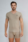 Men's Bamboo V-Neck Short-Sleeve T-Shirt freeshipping - bambursa