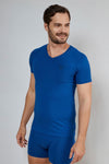 Men's Bamboo Short-Sleeve V-Neck T-Shirt freeshipping - bambursa