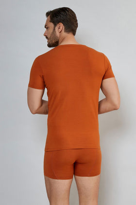 Plus Size V-Neck Short-Sleeve Bamboo T-Shirt