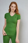 Women's V-Neck Short-Sleeve Bamboo T-Shirt freeshipping - bambursa