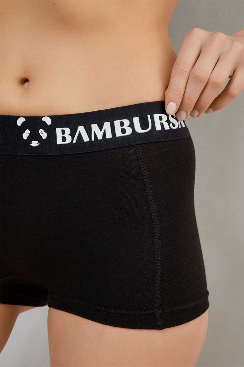Women's Cheeky Sleep Shorts Loose Flowing Bamboo Boxer Briefs -  UK